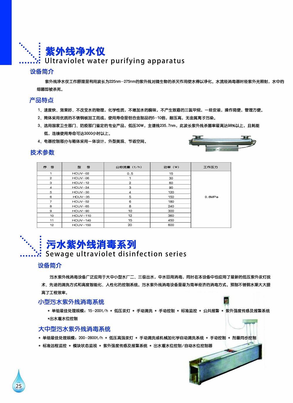 工泉牌紫外線消毒器產品彩頁
